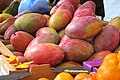 Mangos in a Paris farmers' market