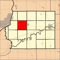 Location in Whiteside County