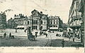 Place du Ralliement. Les voies du tramway actuel sont perpendiculaires à celles que l'on voit sur cette carte postale du tout début du XXe siècle