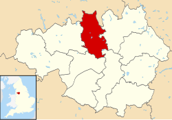 Bury shown within Greater Manchester