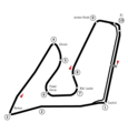 Układ toru w latach 1996–2005