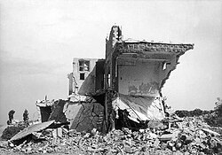 Demolition of a two-storied house in Fiq, 1967