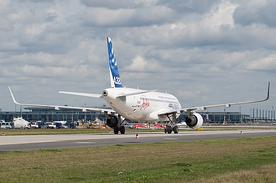 A320 Enhanced prototype with sharklets.