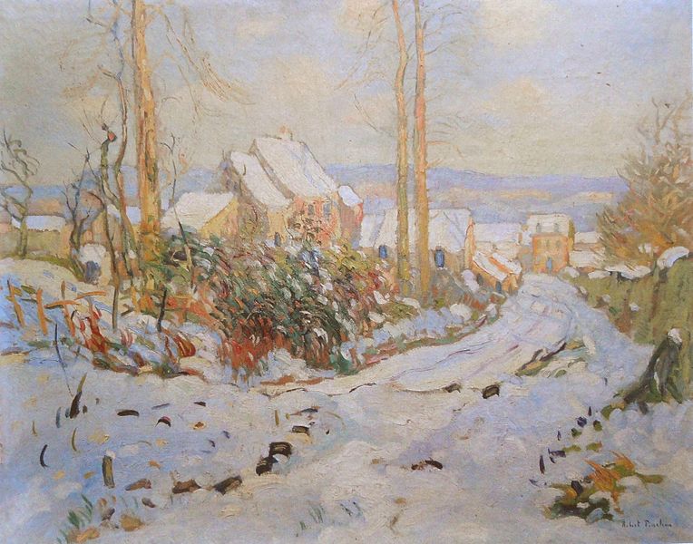 File:Robert Antoine Pinchon, Neige, oil on canvas, 73 x 92 cm.jpg