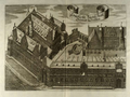 Stallgebäude and Stallhof Dresden, engraving 1680, by Anton Weck