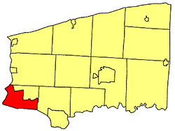 Location within Niagara County