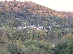 View of Eastvale taken from across the Beaver River