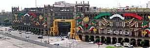 Federal District buildings on Zocalo, Mexico City Historic Center, Zocalo