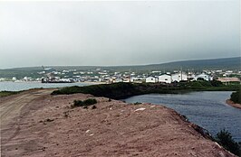 Zicht op L'Anse-au-Loup