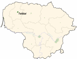 Telšiai na mapě