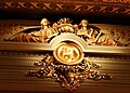 Music and Poetry above relief bust of Mozart (1857), Academy of Music, Philadelphia