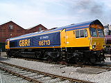 40. KW Diesellokomotive Class 66 von GB Railfreight