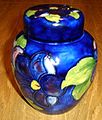 Moorcroft ginger jar, in 'Clematis' design.