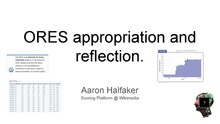 PDF of "ORES appropriation and reflection" with first page depicted