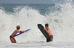 Bodyboarding i Salema, Portugal