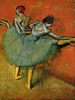 Edgar Degas, Dantzariak barran 1888, Phillips Collection, Washington DC