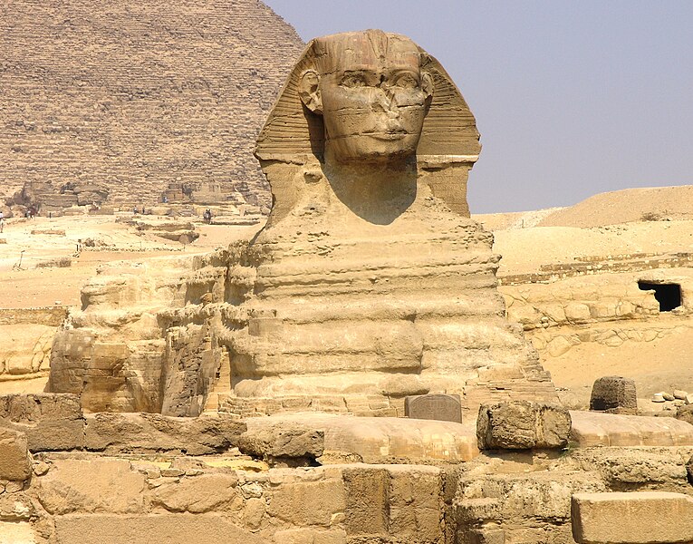 File:Giza Plateau - Great Sphinx - front view.JPG