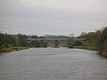 The river Irvine and the view of the viaduct from near Laigh Milton Mill