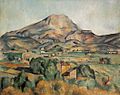 La montaña Sainte-Victoire vista desde Bellevue (1885-95) por Paul Cézanne