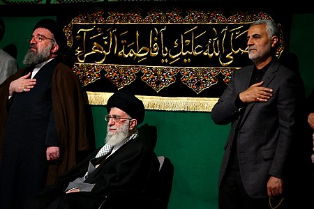 Soleimani amb l'aiatol·là Ali Khamenei, 2015