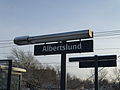 Train station sign