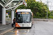 TOSA-Bus an der Haltestelle Genève-Aéroport, Terminal