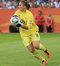 Bérangère Sapowicz lors du match France-Allemagne de la Coupe du monde de football féminin 2011.