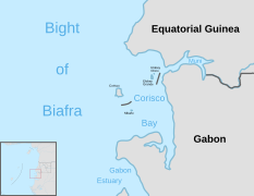 Corsico Bay with borders (labelled).svg