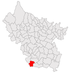 Location in Buzău County