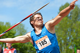 In actie tijdens de Flynth Recordwedstrijden van 2015 in Hoorn.