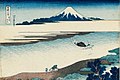 La rivière Tama dans la province de Musashi, Les 36 vues du mont Fuji, 8e vue, Hokusai