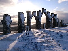 Commended: The Fyrish Monument in December Author: Reg Tait