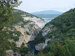 Barrage de Sainte-Croix en 2006.