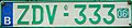 Belgian plate for car dealer's for use on different vehicles