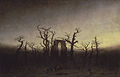 Abadía en el robledal, de Caspar David Friedrich, 1809-1810.