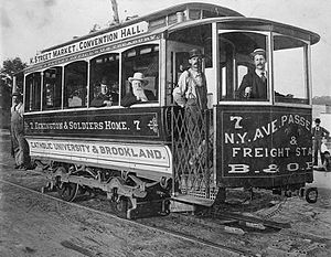 A Washington, D.C. street car, c. 1890