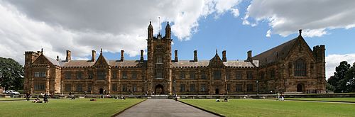 Main Buildings at The University of Sydney (mid day)