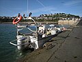 Vedette rapide de pêche pour filets, casiers et lignes au port de Pors-Even