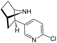 Structuurformule van (+)-epibatidine