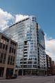 Cathedral Place, a recent mixed-use development on corner of E. Wells and N. Jackson.