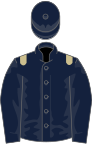 Dark blue, beige epaulets