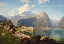 August Wilhelm Leu: «Hardanger Fjord»