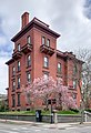 * Nomination: The Corliss–Brackett House in College Hill, Providence, Rhode Island. The house is owned by Brown University and used by the school's Department of Philosophy. By User:Filetime --Kzirkel 23:26, 18 December 2023 (UTC) * Review Can the perspective be improved? The top of the building is leaning out compared to the bottom. --Mike Peel 10:50, 26 December 2023 (UTC)