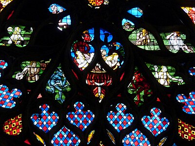 Detail of the south rose window