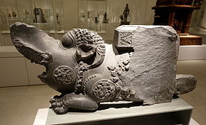 Makara architectural element, Pandua, West Bengal, 11th-12 century AD, phyllite - Ethnological Museum, Berlin - DSC01616.JPG