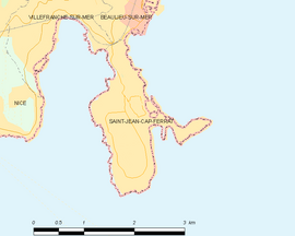 Mapa obce Saint-Jean-Cap-Ferrat