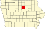 State map highlighting Franklin County