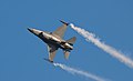 A Belgian F-16 during a training flight before the 2009 Radom Air Show