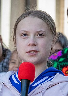 Greta Thunberg fue nominada en 2019 por su labor como catalizadora del clima.