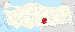 Provincia di Kahramanmaraş – Localizzazione